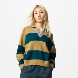 Uniqlo Striped Polo Sweater